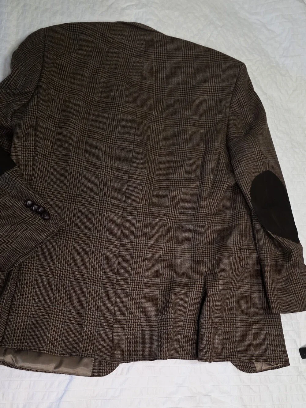 Lauren Ralph Lauren 100% Wool Men's Coat Plaid Size 44L